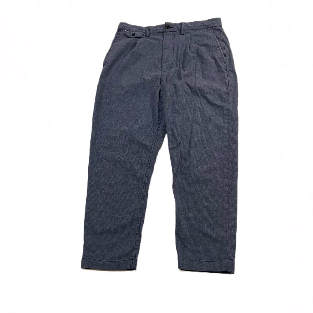 Banana Republic Men's Relaxed Tapered Chinos Navy PatternFit Size 31 x 23